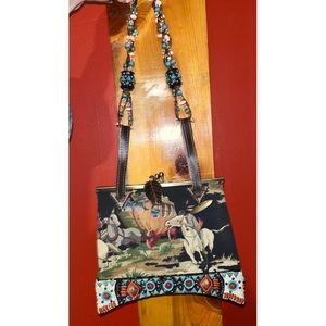 ✨💫Vintage Mary Frances western, cowboy beaded shoulder bag✨💫